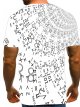 Men'S 3D Graphic T-Shirt Print Short Sleeve Daily Tops Streetwear Round Neck White